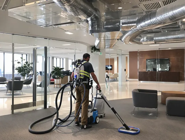 Commercial duct cleaning service by Westwood Air Duct Cleaning in Westwood