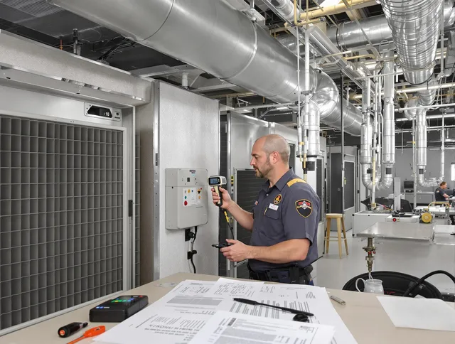 Professional filter system inspection by Westwood Air Duct Cleaning in Westwood